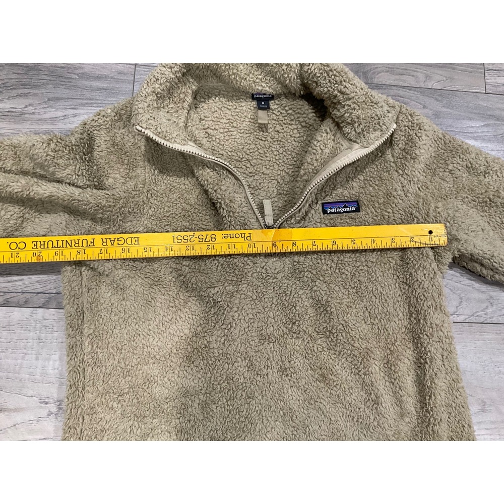 Patagonia Los Gatos 1/4 Zip Fleece Pullover Tan Khaki Womens Medium 25235 - Picture 9 of 14